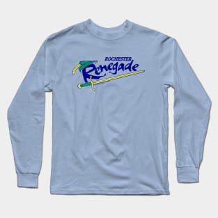 Defunct Rochester Renegade CBA Basketball 1992 Long Sleeve T-Shirt